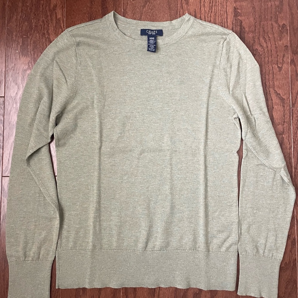 Chaps light green sweater